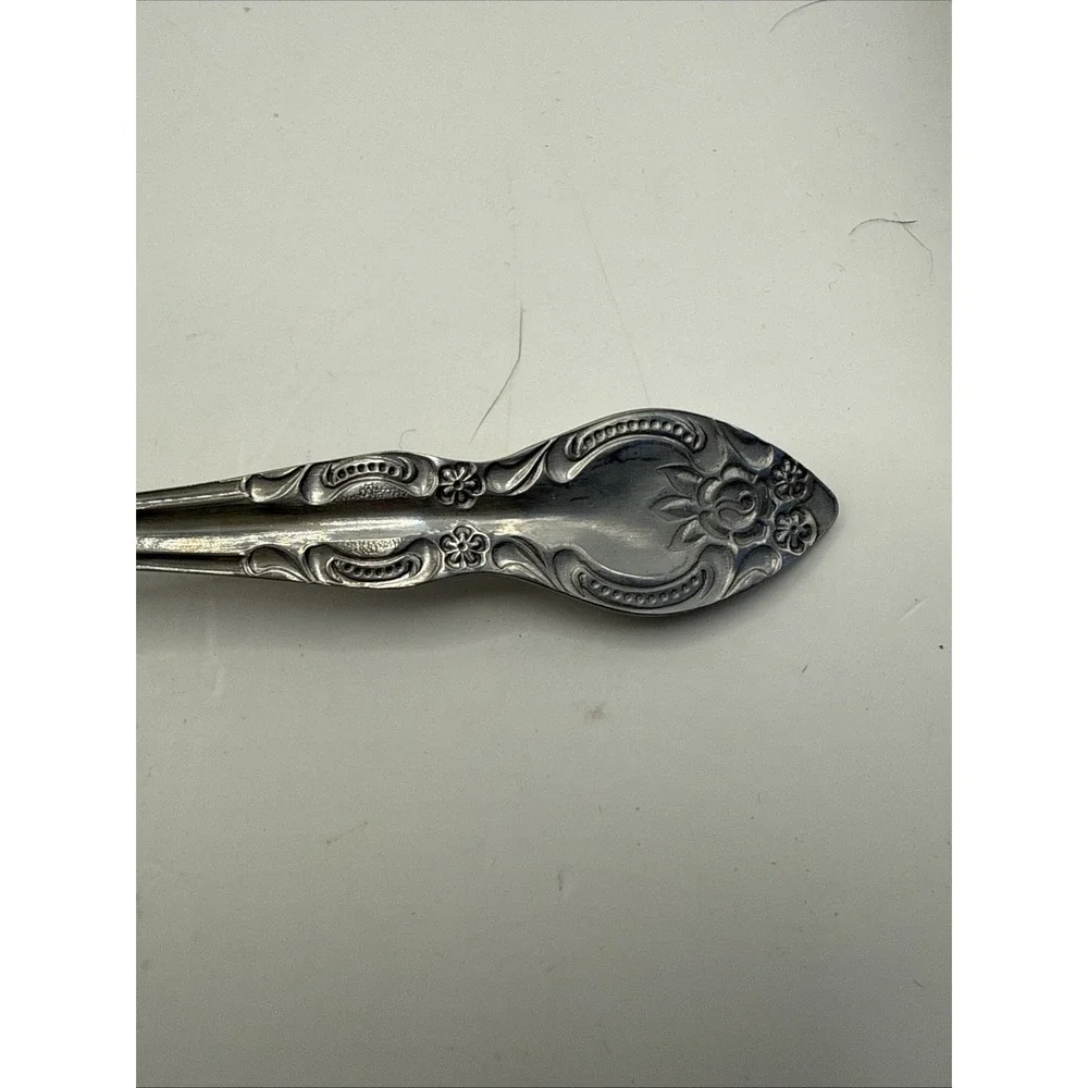 SILVERWARE ROGERS Stainless Steel Lisette ~ Lot of 8 Ice Tea Spoons EUC Korea